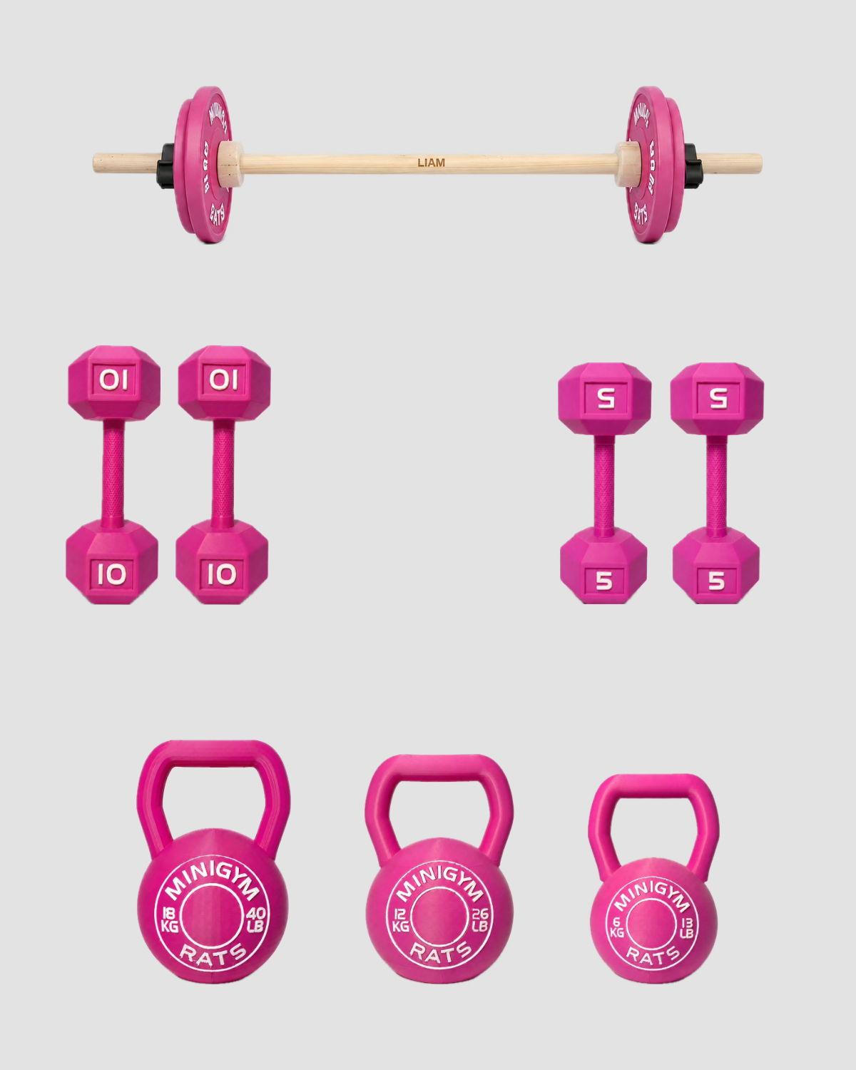 Set Gym Rosa Completo